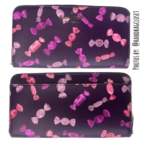 Kate Spade Candy Wrapper Wrappings Wallet Staci Leather Continental NWT - Picture 1 of 7